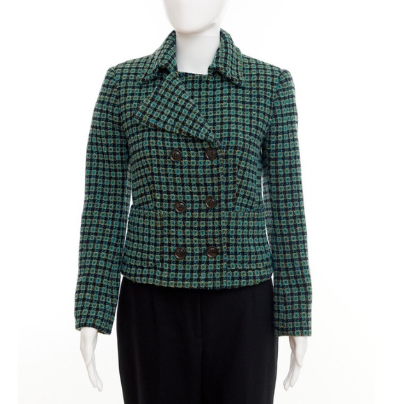 Marc Aurel tweed blazer / Euro size 34 (approx 2-4) - Picture 3 of 7